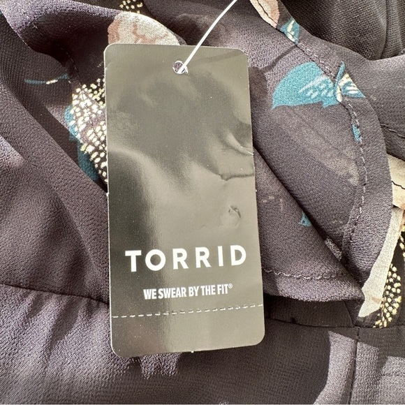 Torrid empire waisted dress,  sleeveless with ruffles and lace back, midi - Picture 11 of 14